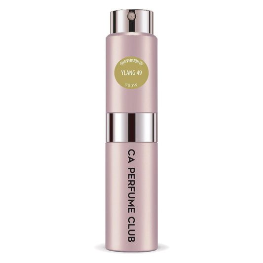 CA Perfume Impression of Ylang 49 for Women Chypre Floral Scent Long Lasting Perfumes for Women Eau De Parfum Travel Size Refillable Atomizer Spray 0.27 Fl Oz 8ml