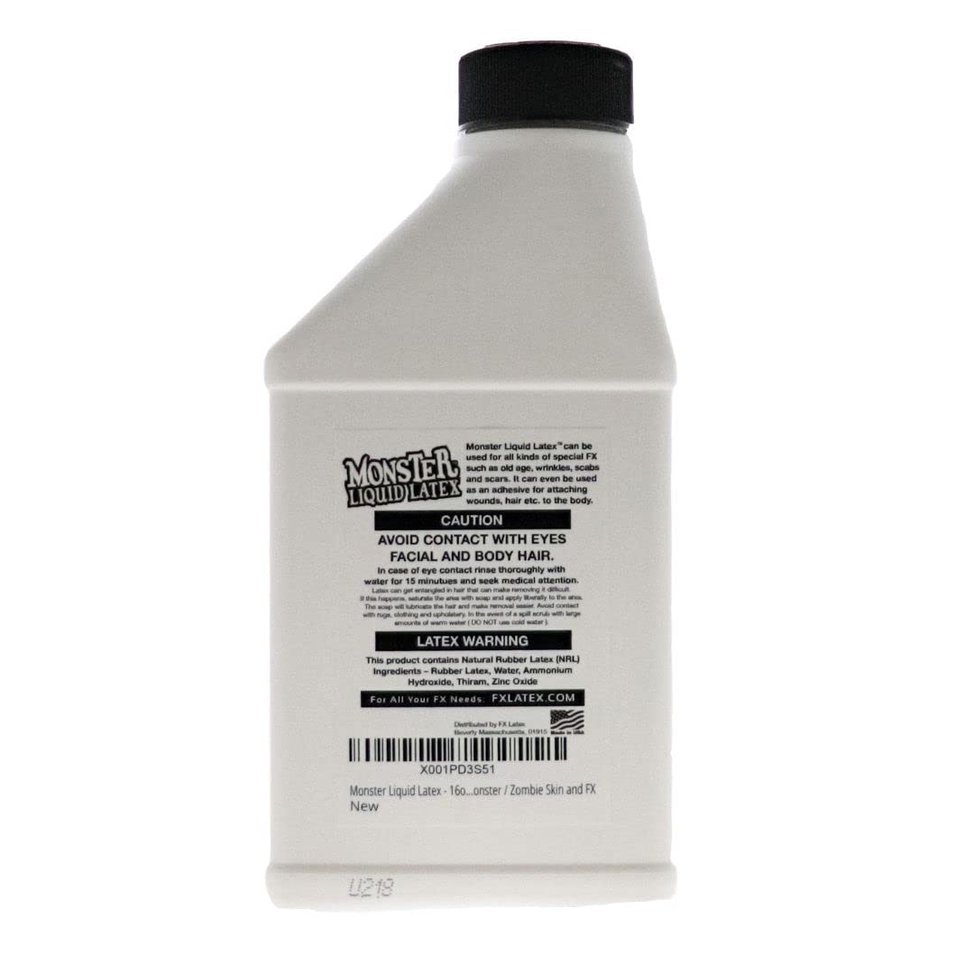 FX Monster Liquid Latex (2 Pack) For Halloween Costume, Zombie, Vampire, Monster Make Up & Dress Up, Special Effects, Parties and Cosplay, Face and Body Latex Paint