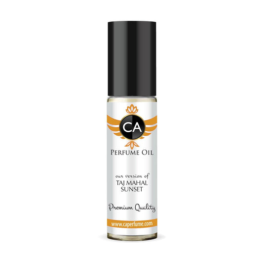 CA Perfume Impression of Taj Mahal Sunset for Women Fragrance Oil Floral Fruity Scent Long Lasting Perfumes for Women Travel Size TSA Ready Mini Parfum Body Oil Roll-on 0.33 Fl Oz 10ml