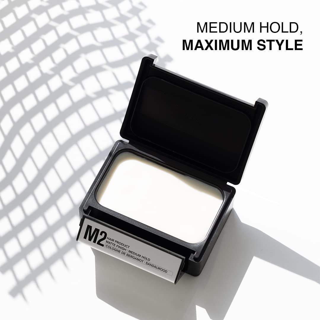 PATRICKS | M2 Matte Pomade | Medium Hold Hair Styling for Men | Normal to Thick Hair Control | Travel Size | 75g