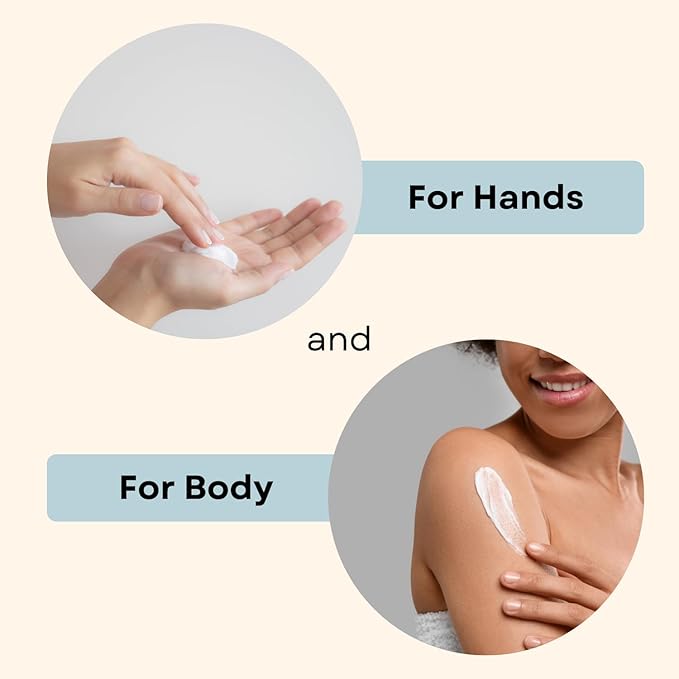 Goat Milk Lotion, Lavender - Home & Away Set, Natural, Body/Hand - Goat Milk Hand Cream for Women and Men - Creamy, Dry Skin Relief - Lavender Lotion - 8oz & 2oz Travel Size Tube