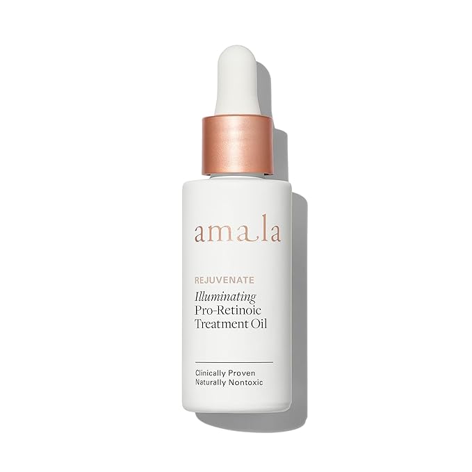 Amala Illuminating Pro-Retinoic Treatment Oil, Natural Retinol Alternative with Picão Preto Extract, 23K Gold, Cacay Seed Oil. Anti-Wrinkle Oil (30ml)