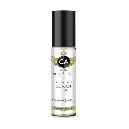 CA Perfume Impression of Outcast Blue Unisex Fragrance Oil Woody Spicy Scent Long Lasting Perfumes for Women & Men Travel Size TSA Ready Mini Parfum Body Oil Roll-on 0.33 Fl Oz 10ml