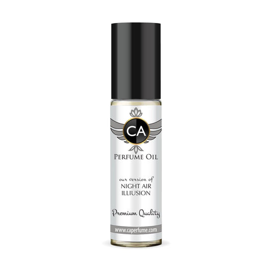 CA Perfume Originals Night Air Illusion Unisex Fragrance Oil Woody Aromatic Scent Long Lasting Perfumes for Women & Men Travel Size TSA Ready Mini Parfum Body Oil Roll-on 0.33 Fl Oz 10ml