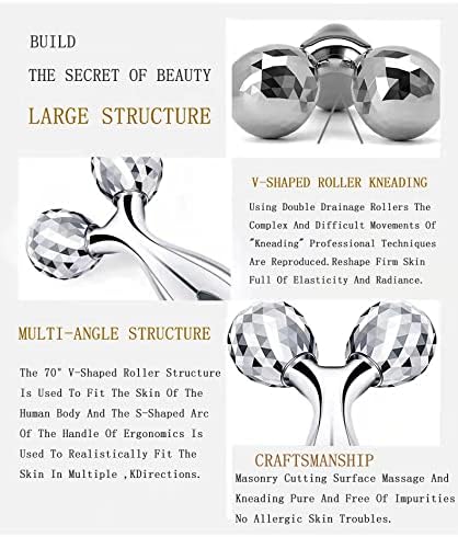 3D Roller Face Massager,Face Sculpting Tool-Facial Massager Lifting Tool Skin Tightening Reduce Puffiness