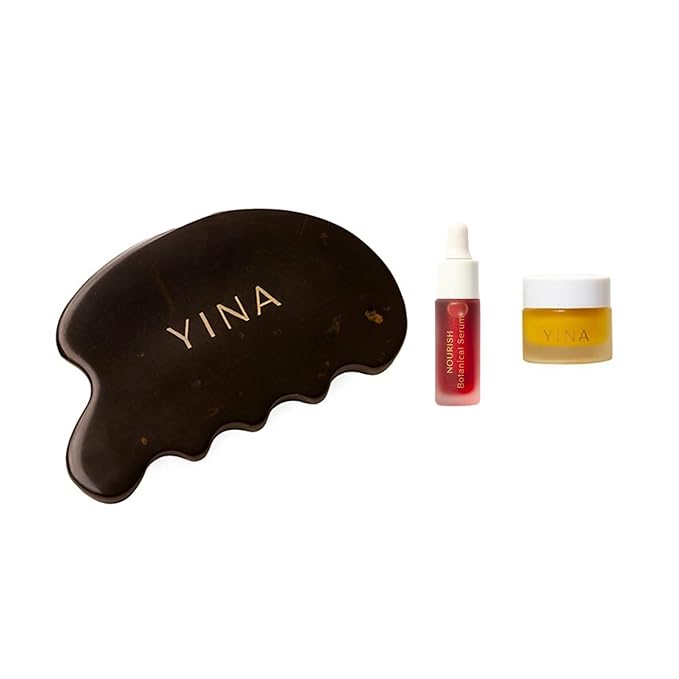 YINA - Gua Sha Discovery Set With Nourish Botanical Serum | Sustainable, Cruelty-Free, Clean Skincare