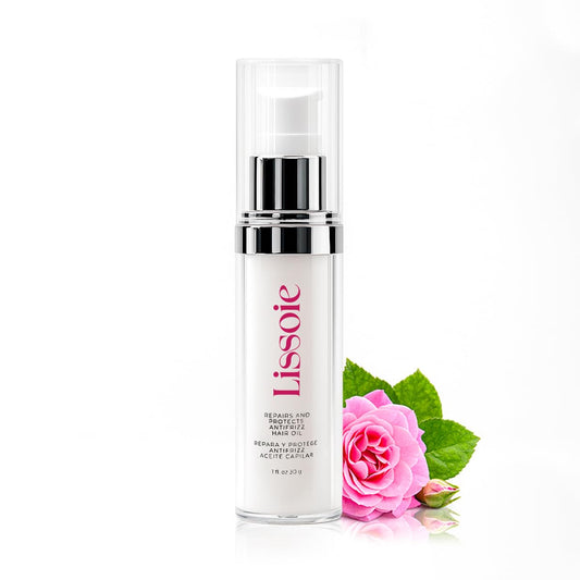 Weightless Shine Hair Serum Oil 1 fl oz – Squalane, Avocado & Argan – 48-Hr Hydration, Frizz Tamer, Heat + UV Shield up to 450 °F – Non-Greasy, Paraben & Cruelty-Free Pump Dispenser