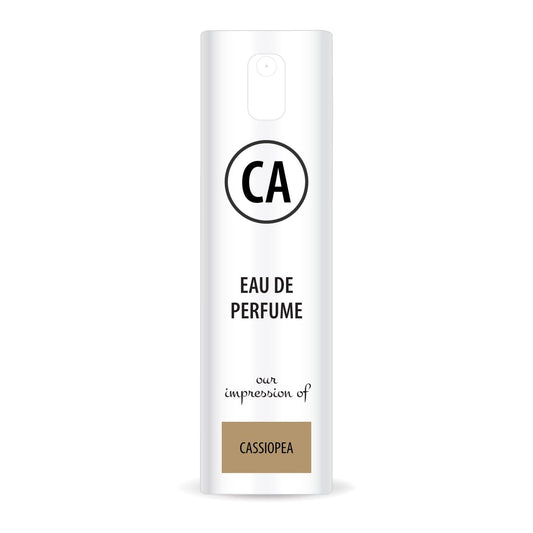 CA Perfume Impression of Cassiopea Unisex Eau De Parfum Chypre Floral Scent Long Lasting Unisex Fragrance Travel Size TSA Ready for Day and Night Wear 0.33 Fl Oz 10ml