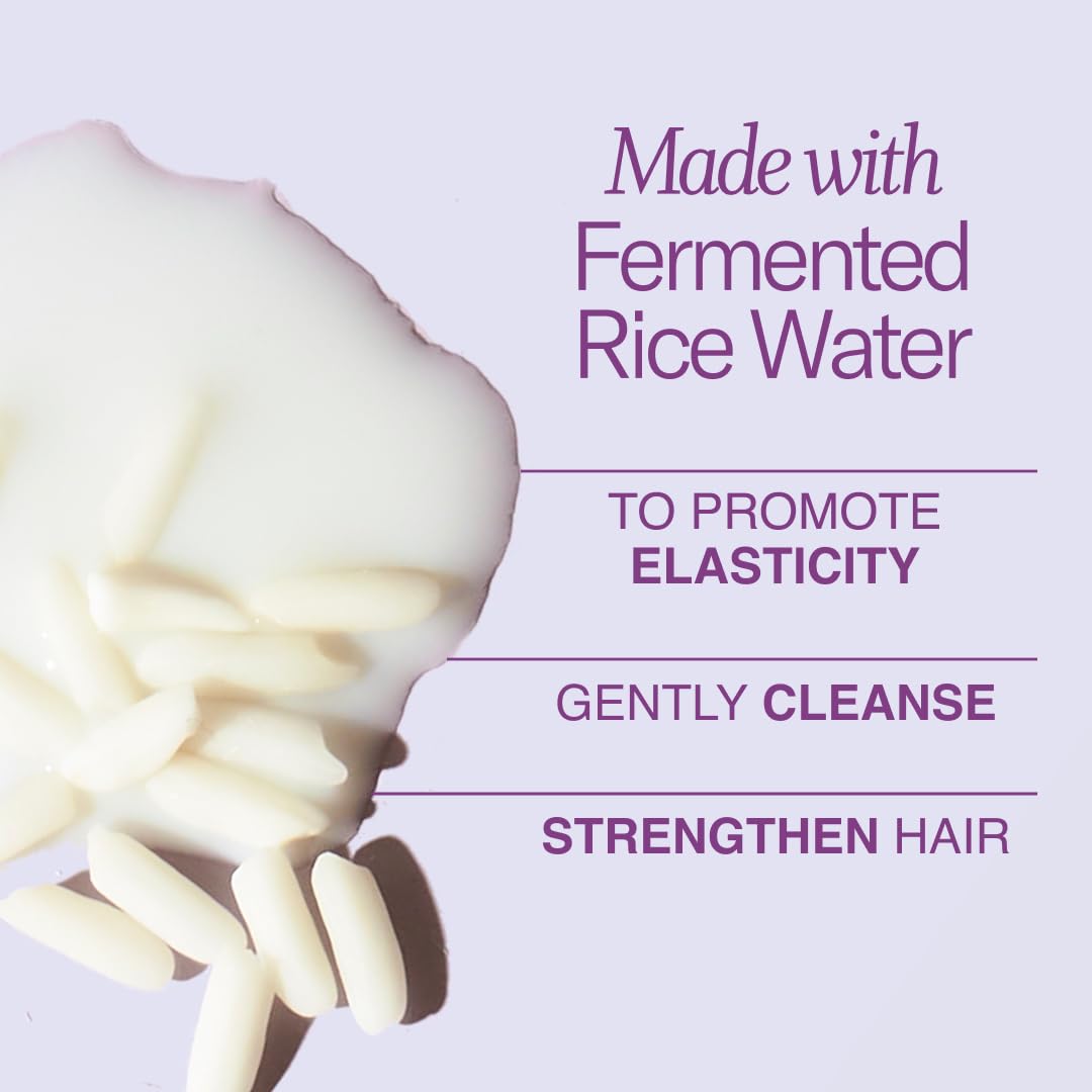 FUNCTION OF BEAUTY Wavy Hair Shampoo, 11 oz - Formulated with Fermented Rice Water to Strengthen and Promote Elasticity, Sulfate Free, Customizable Haircare