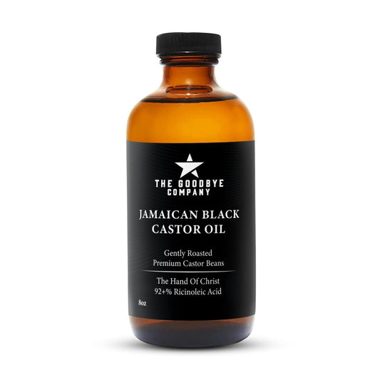 The Goodbye Company Jamaican Black Castor Oil, USDA Certified Organic - 250 mL, Cold Pressed, Unrefined for Eyebrow, Eyelash and Hair Growth (8.5 Ounces)
