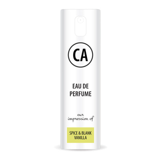 CA Perfume Originals Spice & Black Vanilla for Men Eau De Parfum Vanilla Scent Long Lasting Cologne for Men Travel Size TSA Ready for Day and Night Wear 0.33 Fl Oz 10ml