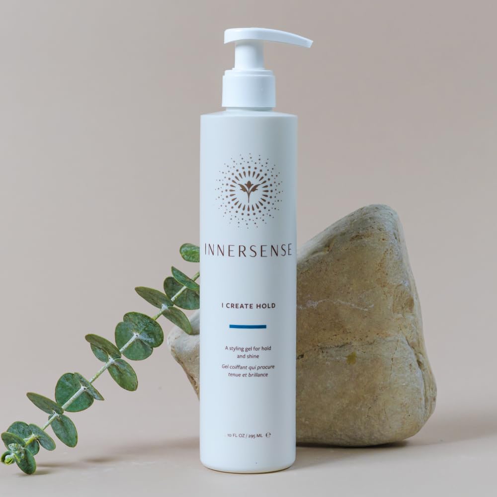INNERSENSE Organic Beauty - Natural I Create Hold Styling Gel | Non-Toxic, Cruelty-Free, Clean Haircare (Pump Bottle, 32 fl oz | 946 ml)