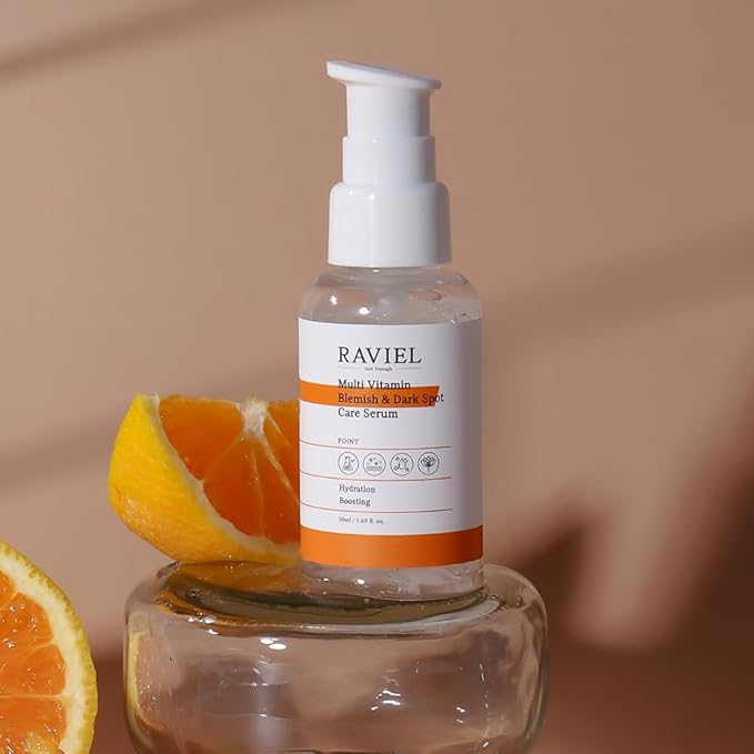 RAVIEL Multi Vitamin Blemish Care Serum | Deep Hydrating Moisturizer with 7 Hyaluronic Acid for All Skin Types | Korean Skincare (1.69 fl oz x 2)
