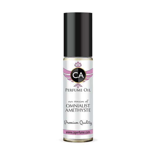 CA Perfume Impression of Omnialist Amethyste for Women Eau De Parfum Floral Woody Musk Scent Long Lasting Perfumes for Women Travel Size TSA Ready for Day and Night Wear 0.33 Fl Oz 10ml