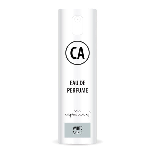 CA Perfume Impression of White Spirit for Women Eau De Parfum Floral Woody Musk Scent Long Lasting Perfumes for Women Travel Size TSA Ready for Day and Night Wear 0.33 Fl Oz 10ml