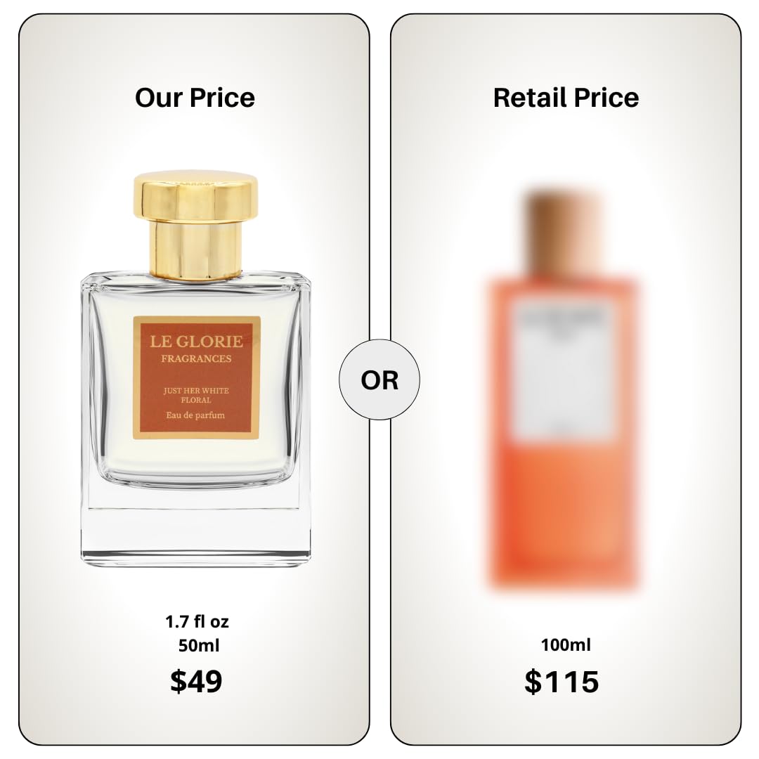 Inspired by Loewes Solo Ella, Just Her White Floral EDP, Long Lasting 12-14 Hours Perfume Spray for Women, All Skin Types, Cruelty Free - 0.33 oz 10ml