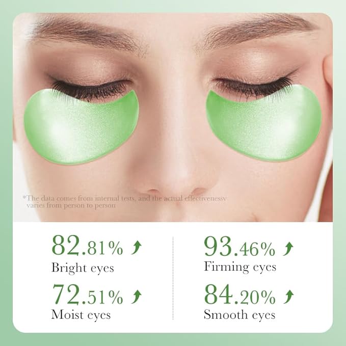 Under Eye Patches, 60PCS Aloe Vera Under Eye Mask for Dark Circles and Puffiness, Under Eye Gel Pads Improve Under Eye Bags, Fine Lines and Wrinkles (60pcs eye patch)