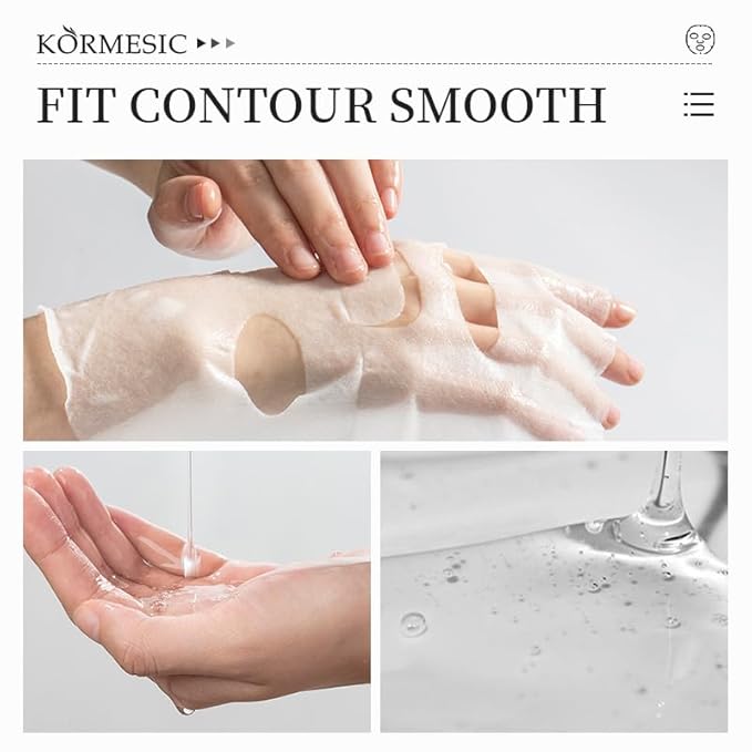 Facial mask Moisturizing face Mask Deep Hydration, Improves Dry Skin, Sheet Mask, 10pcs Sheet Mask Hydrating & Soothing Skin Care (10PCS, Chamomile)