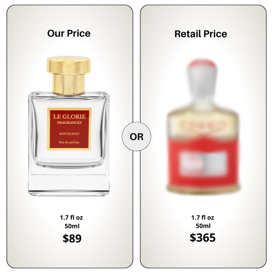 Inspired by Creed's Viking, Menthe Spicy EDP, Long Lasting 12-14 Hours Perfume Spray for Men, Women, All Skin Types, Cruelty Free - 1.7oz 50ml