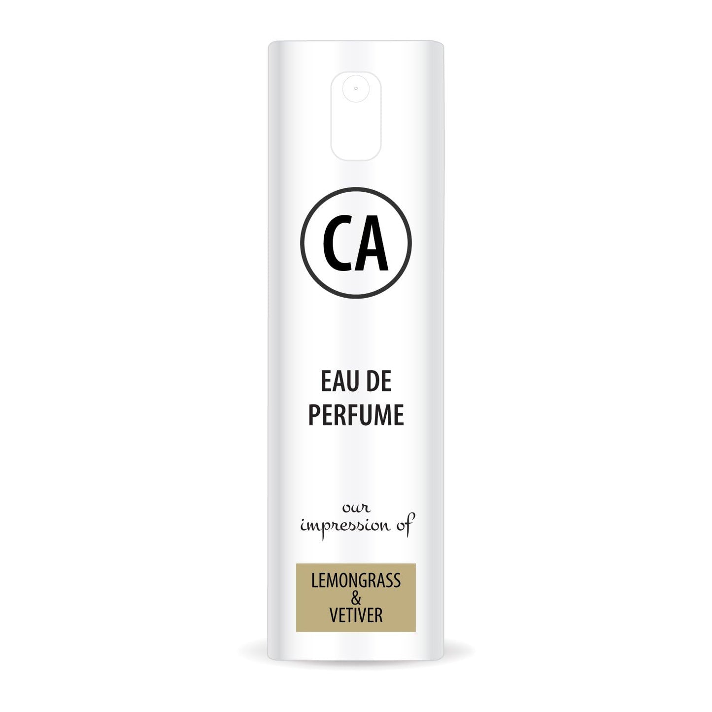 CA Perfume Impression of Lemongrass & Vetiver Unisex Eau De Parfum Woody Aromatic Scent Long Lasting Unisex Fragrance Travel Size TSA Ready for Day and Night Wear 0.33 Fl Oz 10ml