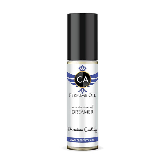 CA Perfume Impression of Dreamer for Men Fragrance Oil Amber Woody Scent Long Lasting Cologne for Men Travel Size TSA Ready Mini Parfum Body Oil Roll-on 0.33 Fl Oz 10ml