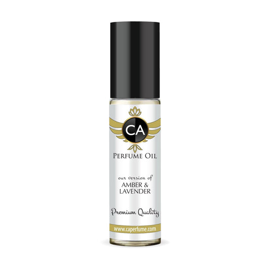 CA Perfume Impression of Amber & Lavander for Men Fragrance Oil Amber Fougere Scent Long Lasting Cologne for Men Travel Size TSA Ready Mini Parfum Body Oil Roll-on 0.33 Fl Oz 10ml