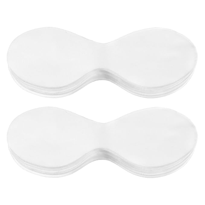 200 Sheets Disposable Facial Eye Mask Paper Non-Woven Eye Care Cotton Eye Pads Cosmetic Eye Patches Spa Eye Covers Beauty Sheets for Skincare Moisture Retention Makeup Prep DIY
