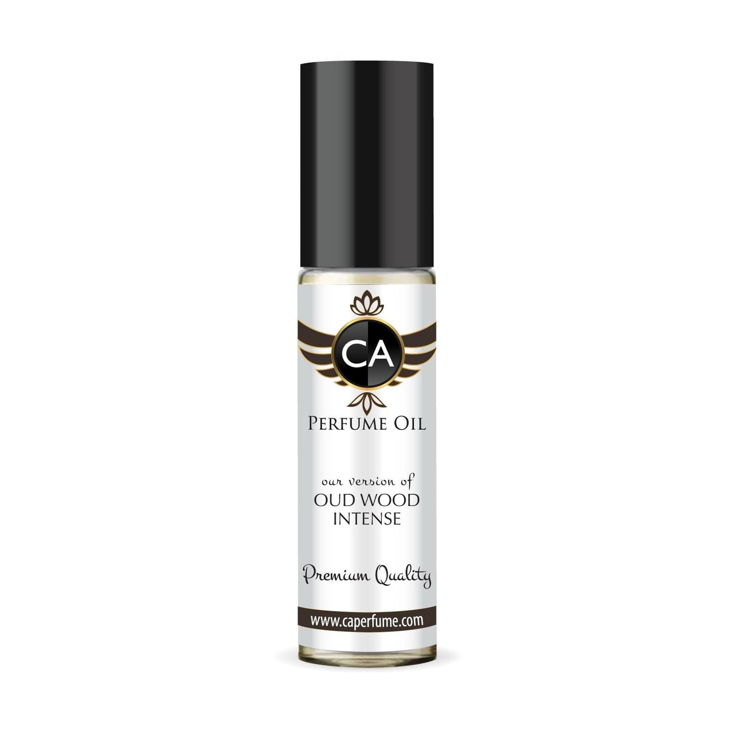 CA Perfume Impression of Oud Wood Intense Unisex Fragrance Oil Amber Woody Scent Long Lasting Perfumes for Women & Men Travel Size TSA Ready Mini Parfum Body Oil Roll-on 0.33 Fl Oz 10ml