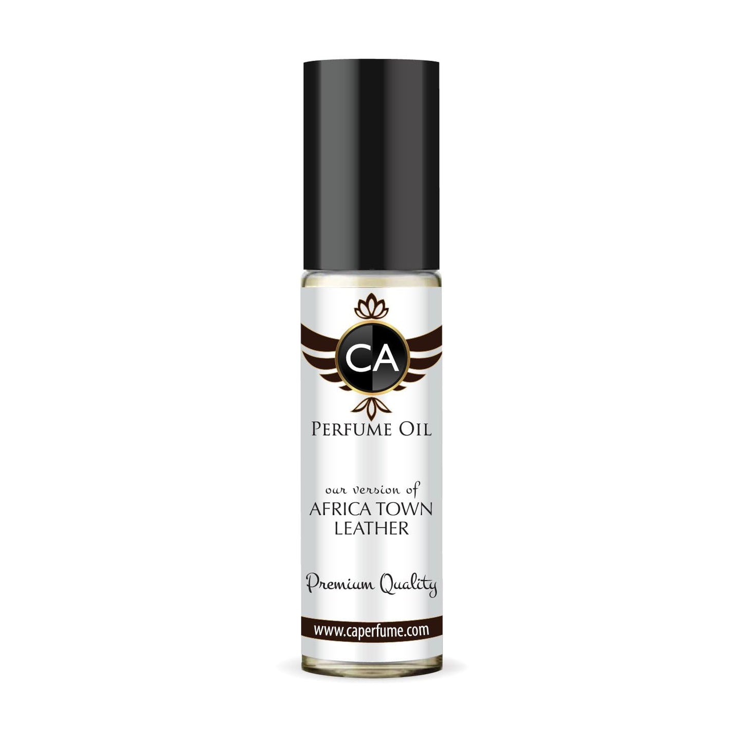CA Perfume Impression of Africa Town Leather Unisex Fragrance Oil Leather Scent Long Lasting Perfumes for Women & Men Travel Size TSA Ready Mini Parfum Body Oil Roll-on 0.33 Fl Oz 10ml