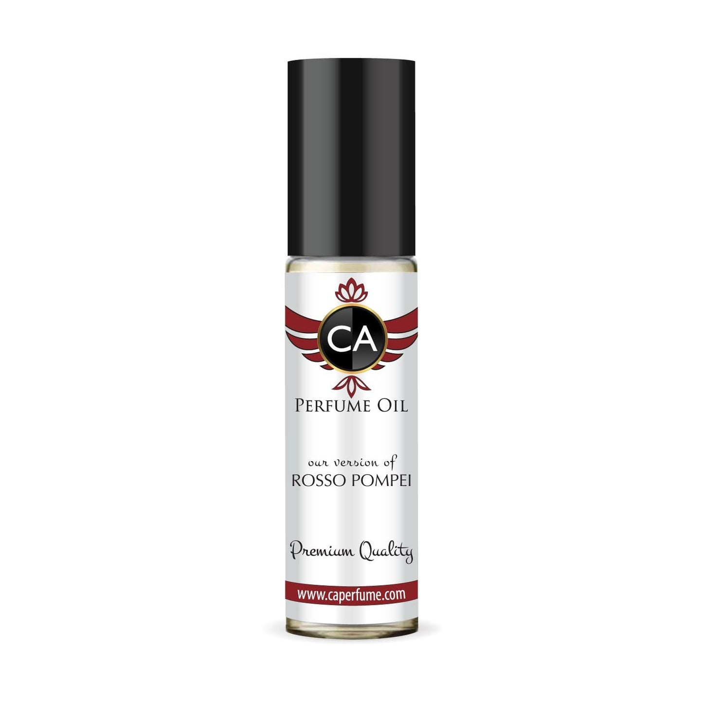 CA Perfume Impression of Rosso Pompei Unisex Fragrance Oil Amber Floral Scent Long Lasting Perfumes for Women & Men Travel Size TSA Ready Mini Parfum Body Oil Roll-on 0.33 Fl Oz 10ml
