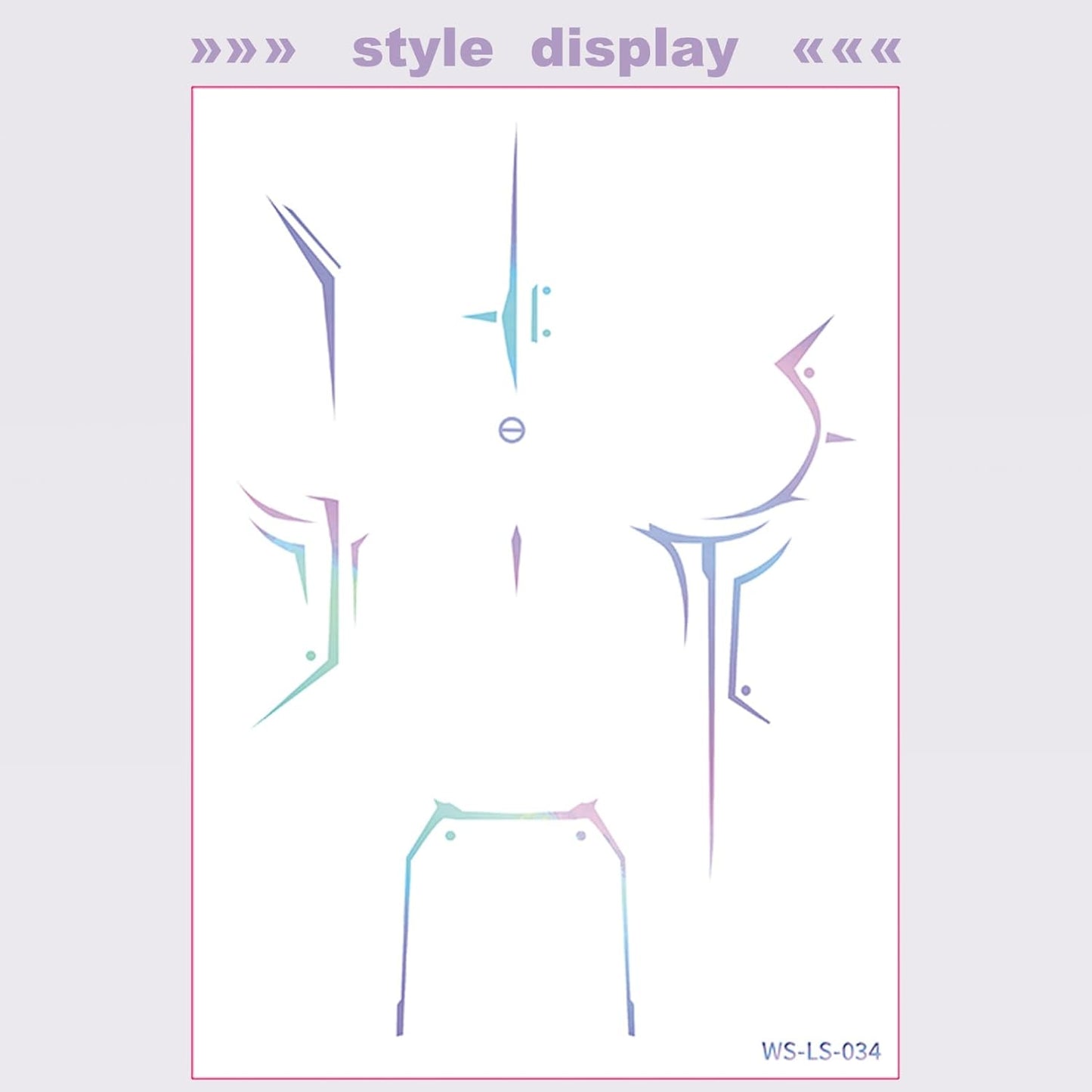 Temporary Tattoos,Cosplay Tattoos Stickers,Cosplay Accessories for Cosplay, Halloween and Party Makeup