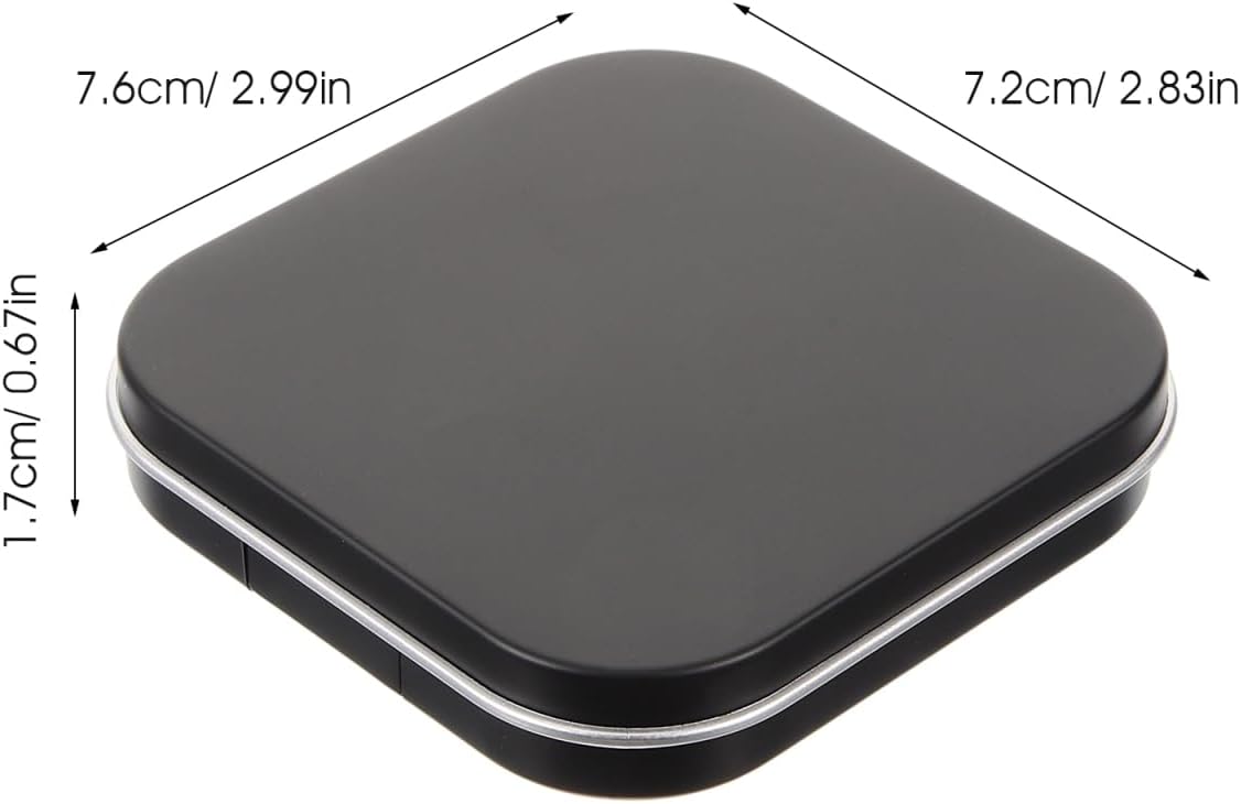 FRCOLOR 2Pcs Empty Magnetic Eyeshadow Makeup Palette DIY Blush Lipstick Contouring Powder Tray with 12 Grids Travel Size Cosmetic Pans Eyeshadow Makeup Containers for Women