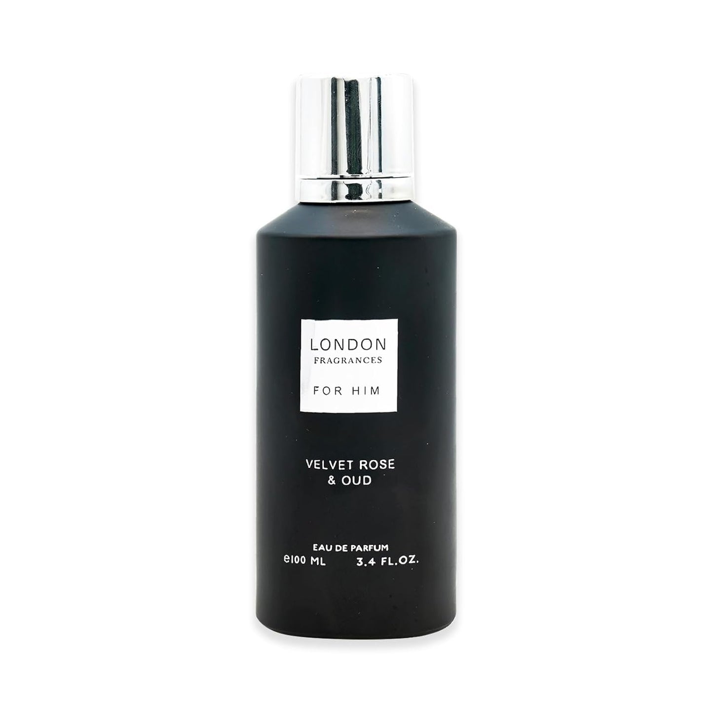 London Fragrances - Velvet Rose and Oud - Bergamot, Patchouli, Sandalwood Cologne for Men - Long Lasting Perfume for Men - 3.4 oz