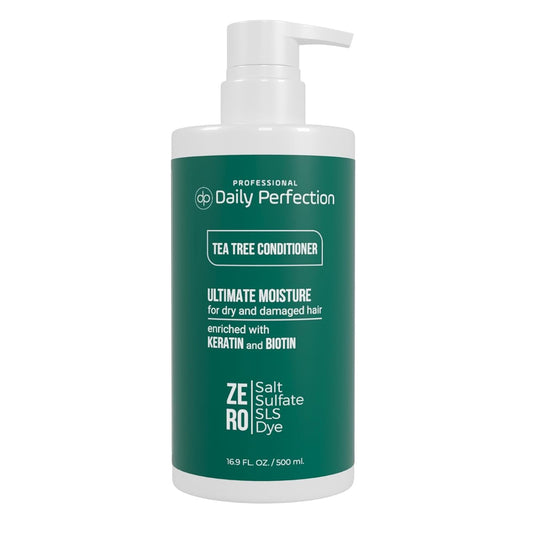 (dp) Tea Tree Conditioner – Hydrate & Soothe Dry Scalp and Hair – Clean + Salon-Grade Formula with Biotin & Keratin