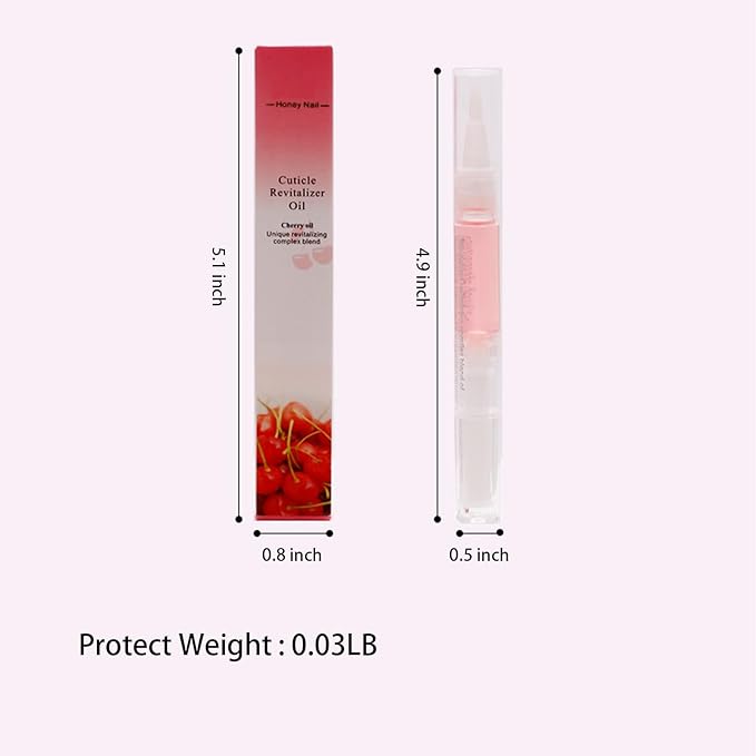 Cuticle Oils Pen: 6PCS Fruit Smell Revitalizer For Growth And Strength, Cuticle Remover- Cuticle Softener - Nail Strengthener, Professional Manicure - Pedicure Accessory (0.3 fl oz Bottles)