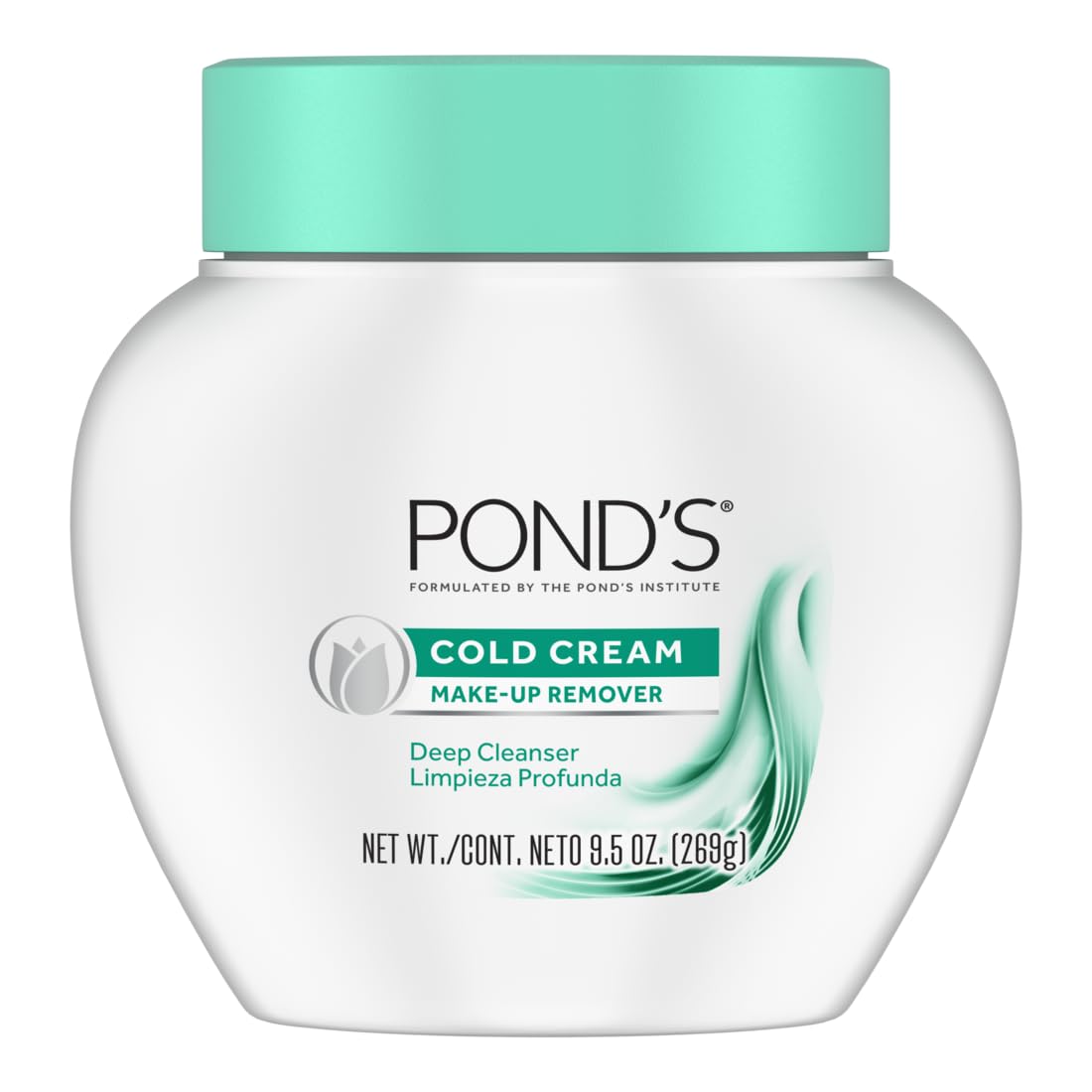 POND'S Cold Face Cream, Skin Care Facial Cleanser for All Skin Types, Deep Moisturizing Face Wash & Makeup Remover, 9.5 oz, 3 Pack