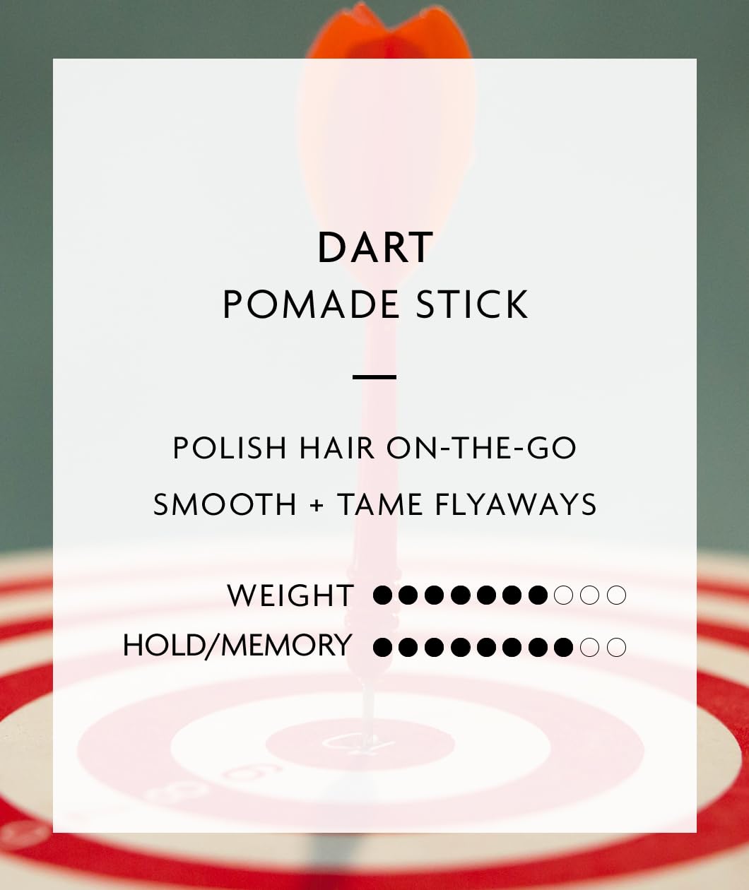 R+Co Dart Hair Wax Stick | Tame Flyaways, Sculpt & Polish | Long-Lasting Texture | Vegan + No Parabens