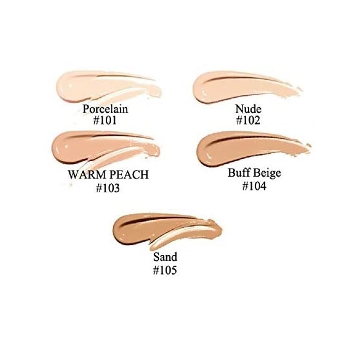 2 Pack PHOERA Foundation,Flawless Soft Matte 24 HR Oil Control Concealer Makeup,Full Coverage Foundation for Women and Girls (101 Porcelain)