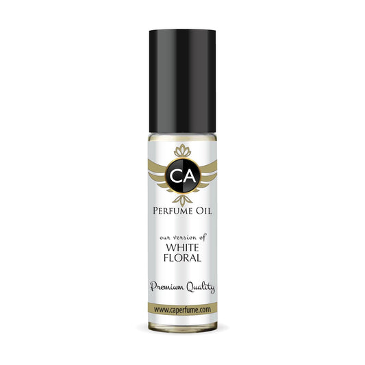 CA Perfume Originals White Floral Unisex Fragrance Oil Floral Scent Long Lasting Perfumes for Women & Men Travel Size TSA Ready Mini Parfum Body Oil Roll-on 0.33 Fl Oz 10ml