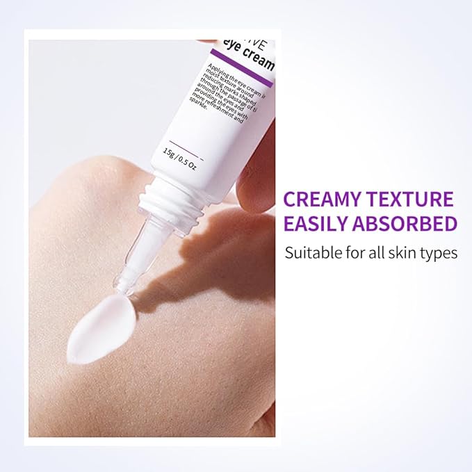 VGO Vitamin C Vitamin E Facial Serum 2.02oz + Eye Repair Cream for Dark Circles & Puffiness 0.5oz