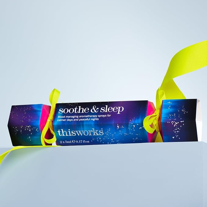 THISWORKS Soothe & Sleep Travel Gift Set Mini's, Deep Sleep Pillow Spray and Stress Check Mood Manager, for Wellness and Calming, Infused with Essential Oils