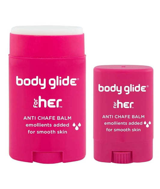 BodyGlide For Her Anti Chafe Balm, 1.5oz & 0.35oz Bundle (USA Sale Only)