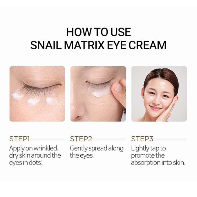 SCINIC Snail Matrix Eye Cream All Skin Types Women Hypoallergenic Moist (30ml)