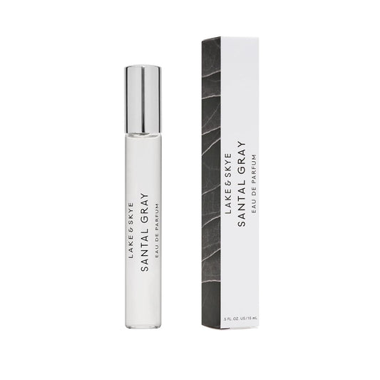Lake & Skye Santal Gray Eau de Parfum, Long Lasting Fragrance, 0.5 fl oz (15 ml) - Woody Scent