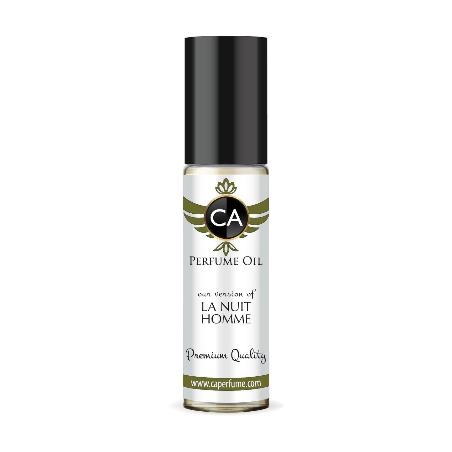 CA Perfume Impression of La Nuit Homme Eau De Parfum Woody Spicy Scent Long Lasting Cologne for Men Travel Size TSA Ready for Day and Night Wear 0.33 Fl Oz 10ml