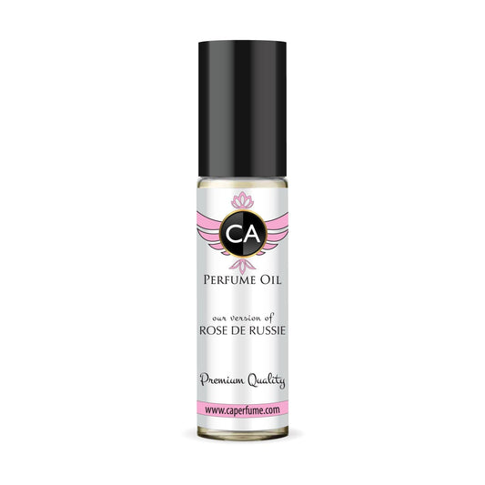 CA Perfume Impression of Rose De Russie Unisex Fragrance Oil Leather Scent Long Lasting Perfumes for Women & Men Travel Size TSA Ready Mini Parfum Body Oil Roll-on 0.33 Fl Oz 10ml