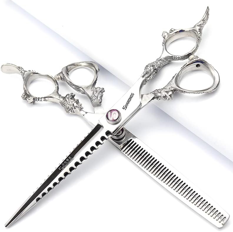 Hair Scissors 6/7/8/9-inch 440C High Hardness For Hairdressers Haircuts Cuttinging Scissors Professional Haircut (7 inch-4pc)
