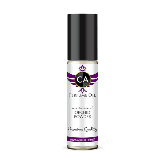 CA Perfume Impression of Orchid Powder Unisex Fragrance Oil Floral Scent Long Lasting Perfumes for Women & Men Travel Size TSA Ready Mini Parfum Body Oil Roll-on 0.33 Fl Oz 10ml