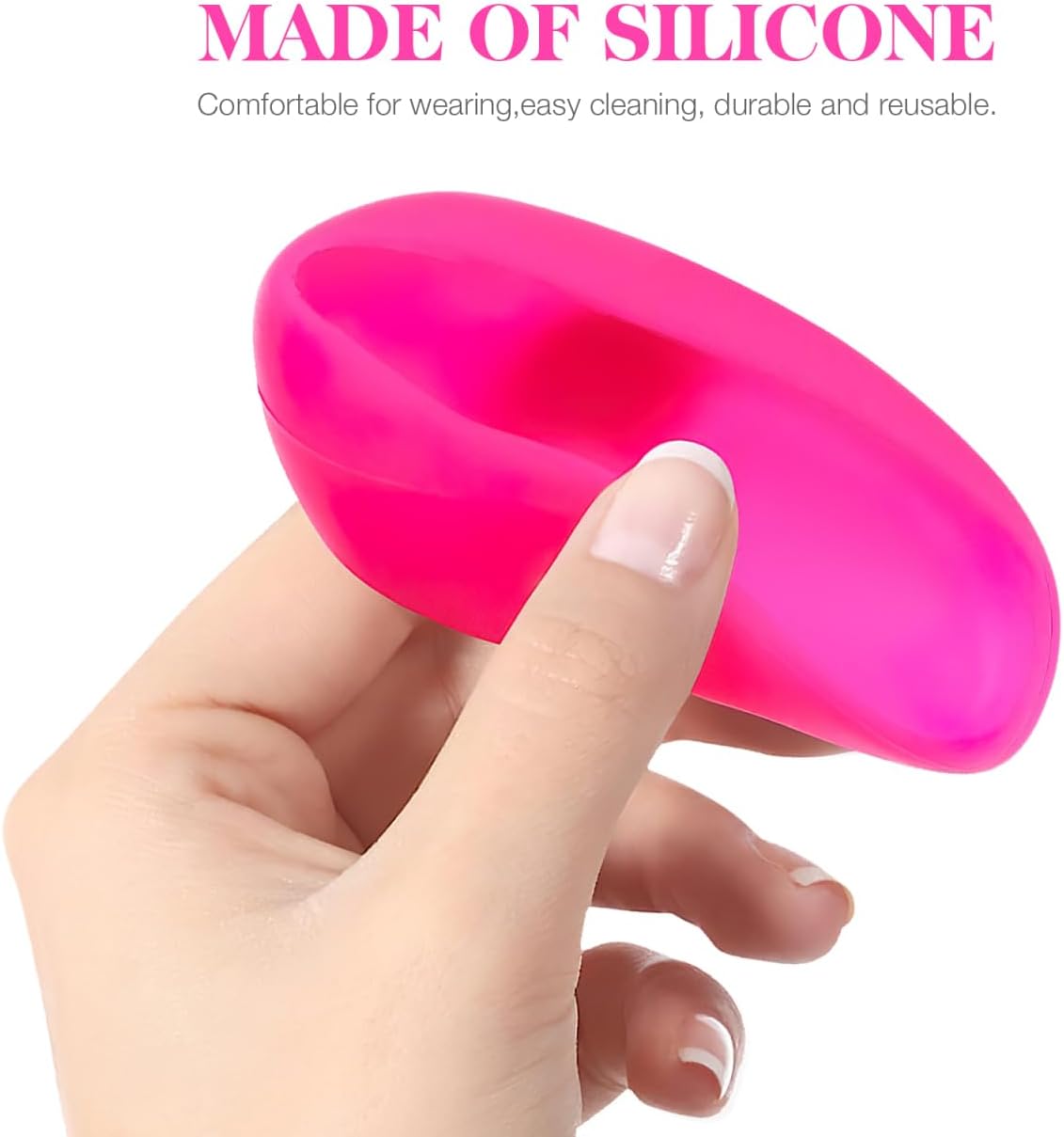 Silicone Ear Protectors, 4pairs Anti-Slip Ear Covers Waterproof Ear Protective Cover for DIY Hair Dye, Washing Hair, Shower