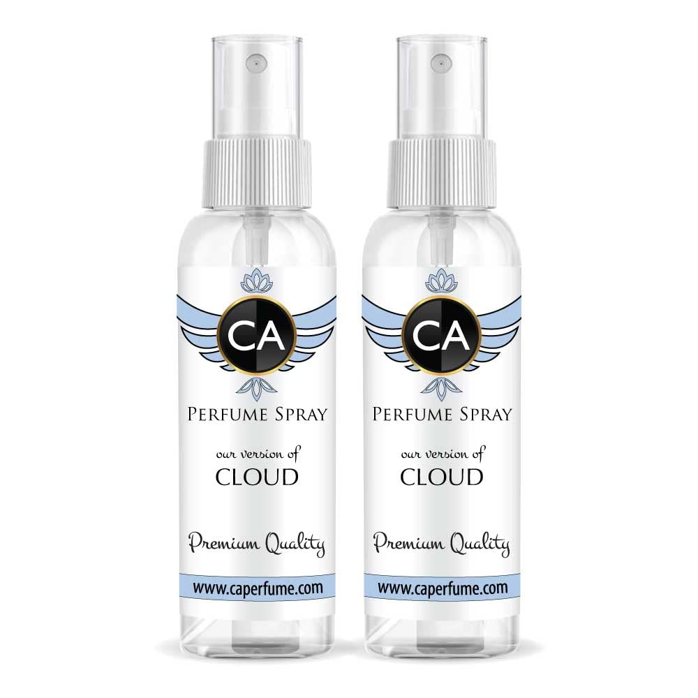 CA Perfume Eco Refill Impression of Cloud For Women Long Lasting Eau de Parfum Spray Refillable Atomizer Bottle 2 Fl Oz/60ml X2